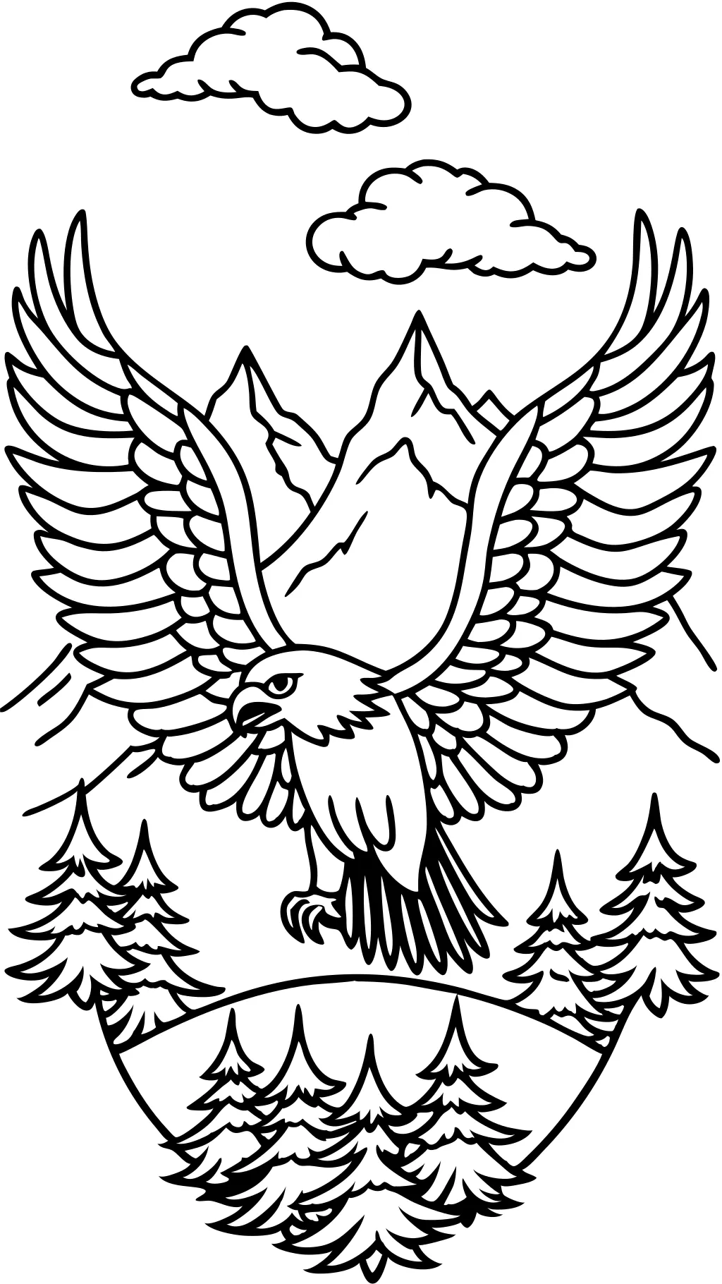 eagle coloring pages